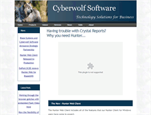 Tablet Screenshot of cyberwolf-software.com